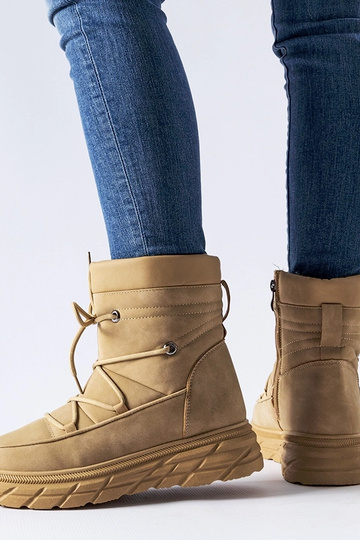 Beige matte gefütterte... 2