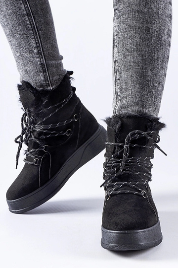 Schwarze Schneestiefel mit... 2