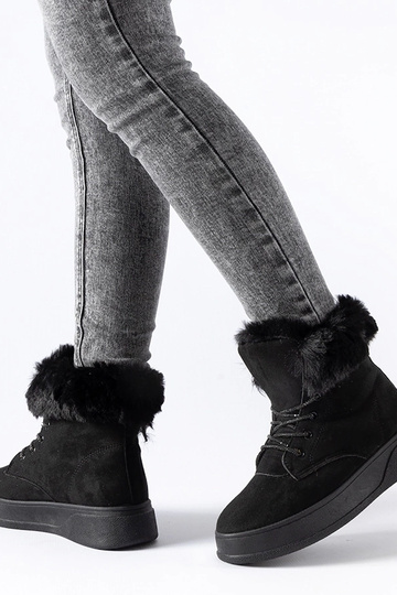 Schwarze Schneestiefel mit... 2