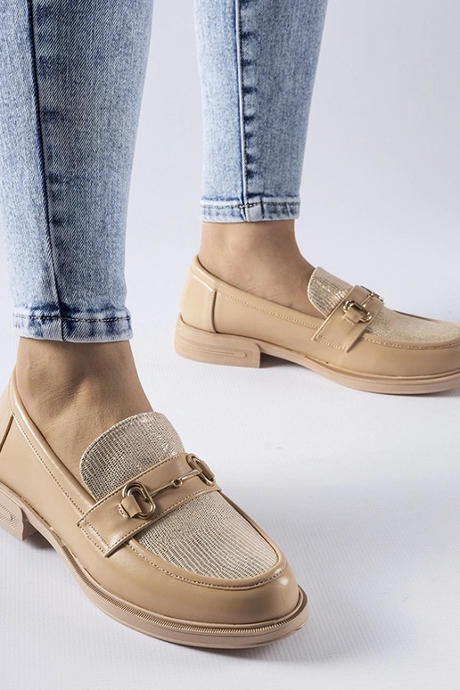 Beige Loafer mit Schnalle Gennaro Beige Loafer mit Schnalle Gennaro
