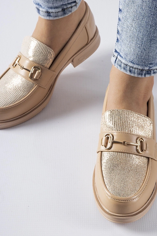 Beige Loafer mit Schnalle Gennaro Beige Loafer mit Schnalle Gennaro