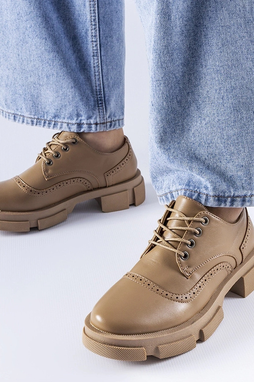 Braune Piazzetta-Schnürschuhe