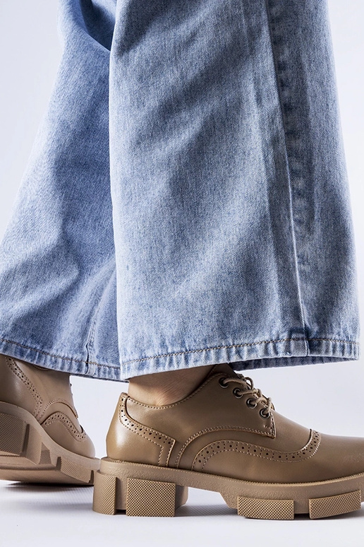 Braune Piazzetta-Schnürschuhe