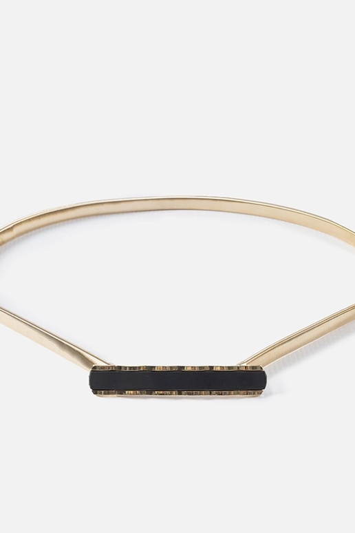 Goldener elastischer Gürtel mit... Goldener elastischer Gürtel mit...