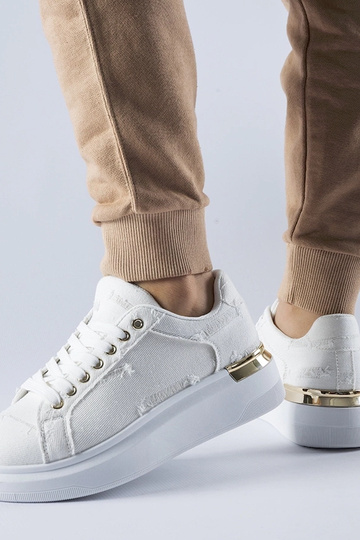 Weiße Plateau-Sneakers Ossona 2