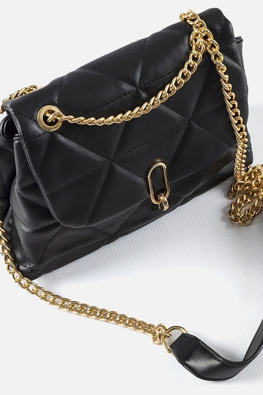 Schwarze gesteppte Cella-Umhängetasche Schwarze gesteppte Cella-Umhängetasche