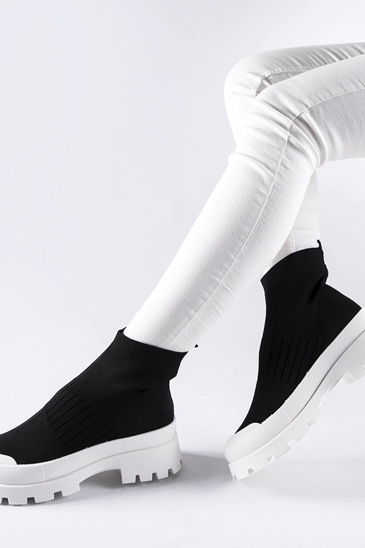 Schwarze Varden-Sneaker mit...