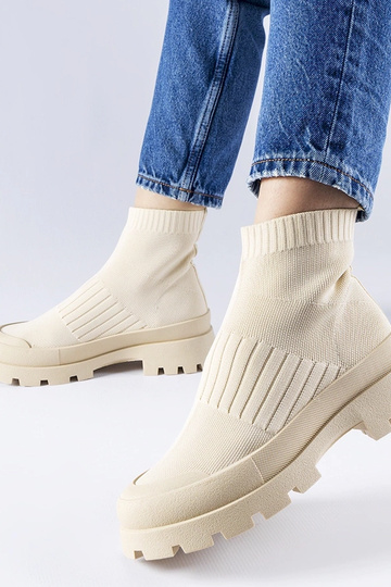 Beige Varden Sneakers mit Stretch-Obermaterial 2