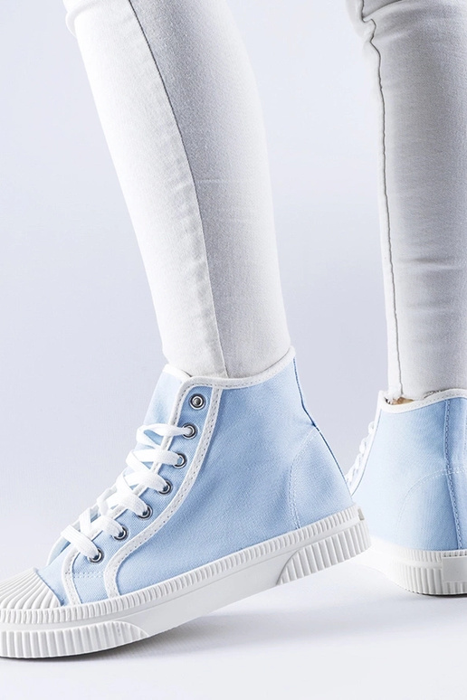 Blaue hohe Turnschuhe Pozzuolo