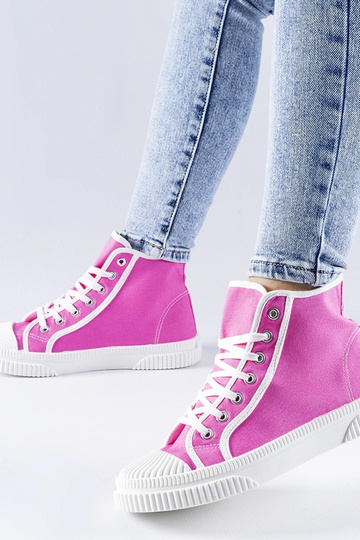 Dunkelrosa High-Top-Sneakers „Pozzuolo“ 2