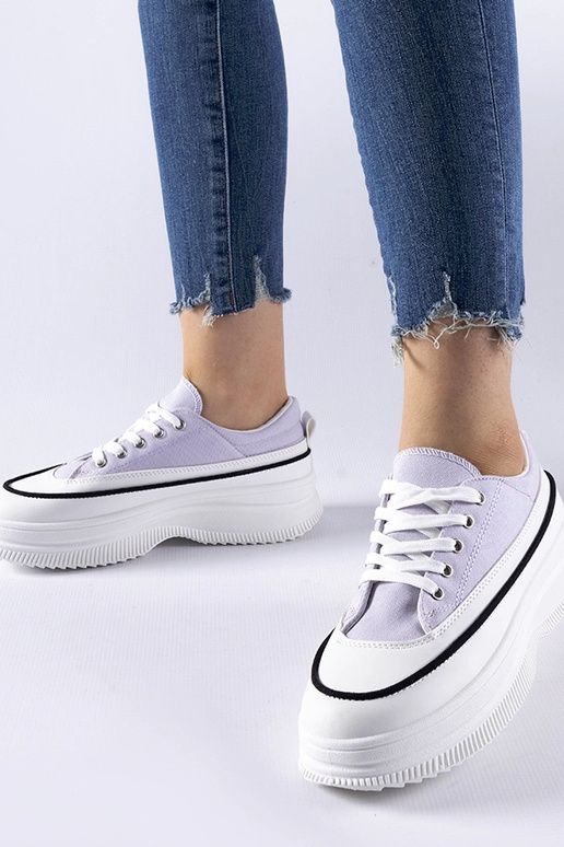 Violette Plateau-Turnschuhe Plesio
