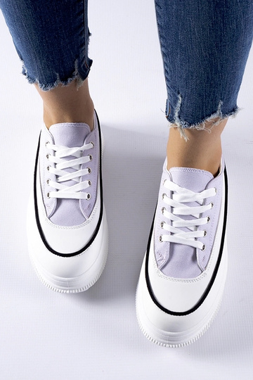 Violette Plateau-Turnschuhe... 2