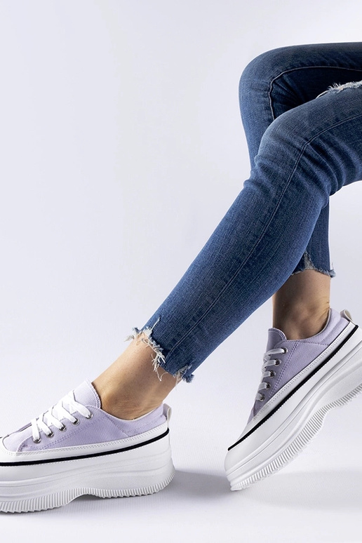Violette Plateau-Turnschuhe Plesio
