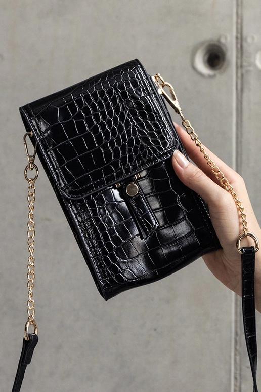 Schwarze Tasche mit Decatur-Prägung... Schwarze Tasche mit Decatur-Prägung...