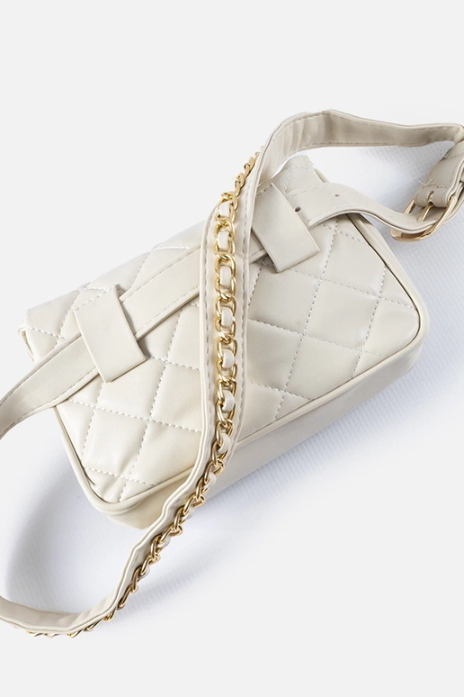 Beige gesteppte Mattoon-Tasche