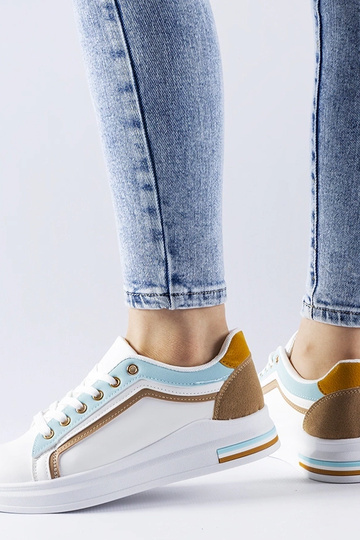 Weiß-blaue Sneakers Mayfield 2