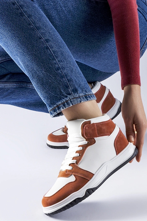 Biało-brązowe Sneakers Elizabeth Biało-brązowe Sneakers Elizabeth