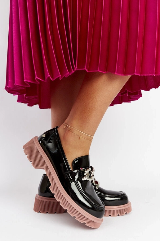 Schwarze Leder-Loafer GOE LL2N4039