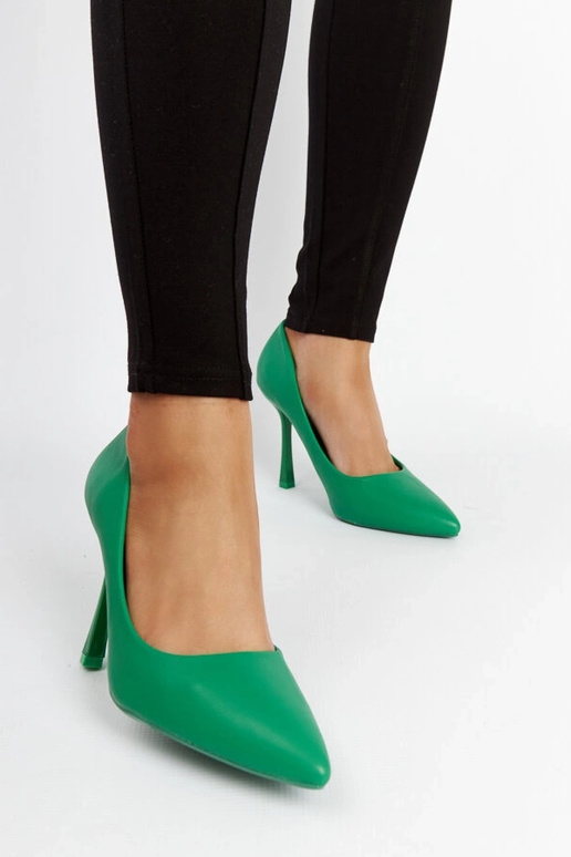 Rodney Grüne Pumps mit hohem Absatz