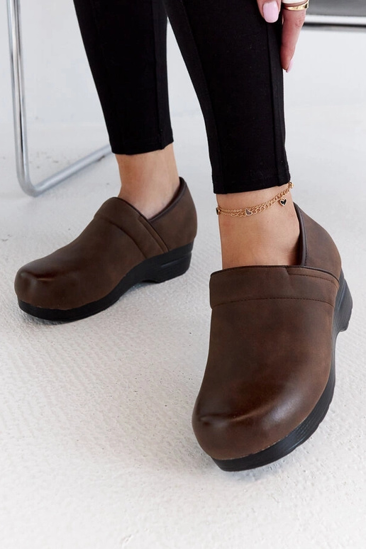 Braune Montoro Plateauschuhe