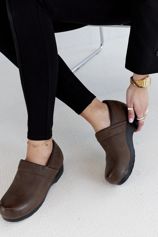 Braune Montoro Plateauschuhe