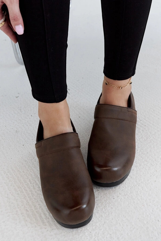 Braune Montoro Plateauschuhe