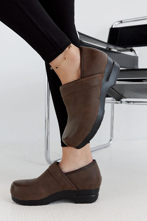 Braune Montoro Plateauschuhe