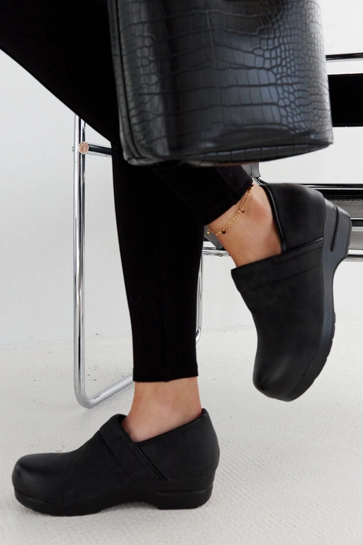 Schwarze Montoro Plateauschuhe