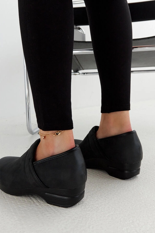 Schwarze Montoro Plateauschuhe