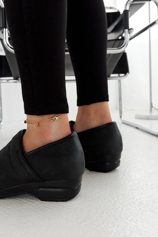 Schwarze Montoro Plateauschuhe