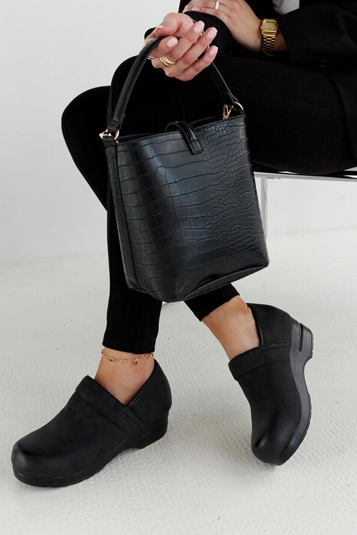 Schwarze Montoro Plateauschuhe