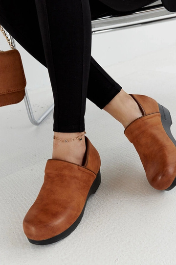 Braune Montoro Plateauschuhe - Warmes Braun