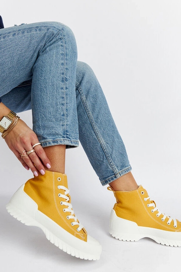 Ronchis – Gelbe High-Top-Sneakers