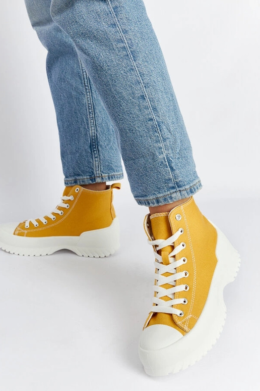 Ronchis – Gelbe High-Top-Sneakers