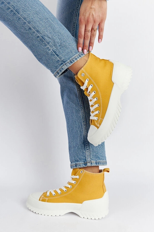 Ronchis – Gelbe High-Top-Sneakers