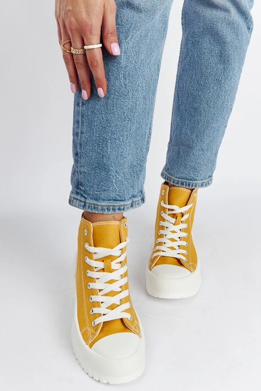 Ronchis – Gelbe High-Top-Sneakers