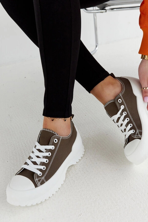 Grüne Plateau-Sneakers „Monteleone“