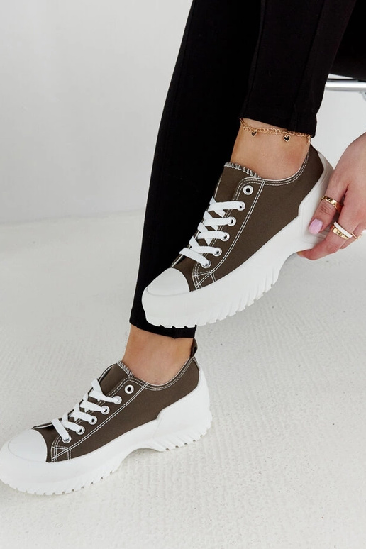 Grüne Plateau-Sneakers „Monteleone“