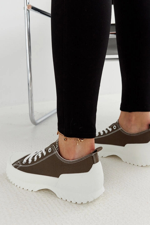 Grüne Plateau-Sneakers „Monteleone“