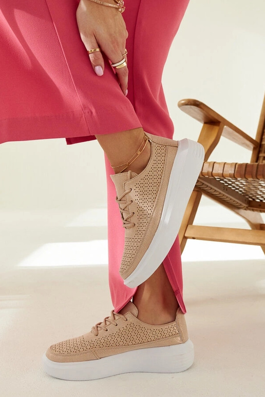 Goldene Plateau-Sneaker für Damen,... Goldene Plateau-Sneaker für Damen,...