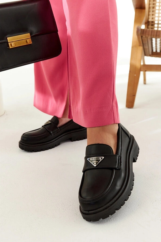 Teri schwarze Mokassins Teri schwarze Mokassins