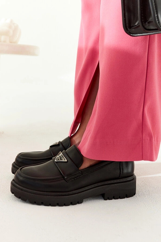 Teri schwarze Mokassins Teri schwarze Mokassins