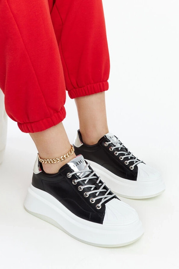Schwarze Plateau-Sneakers GOE NN2N4034