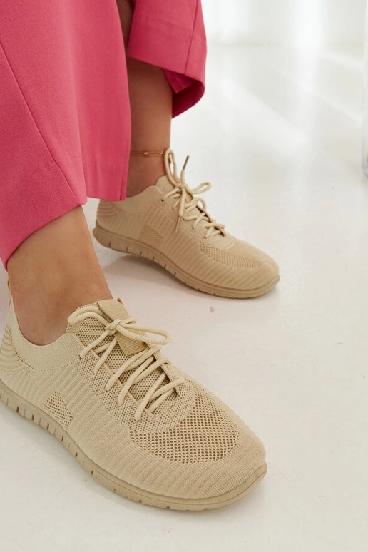 Beige Stoff-Sneakers Erminio