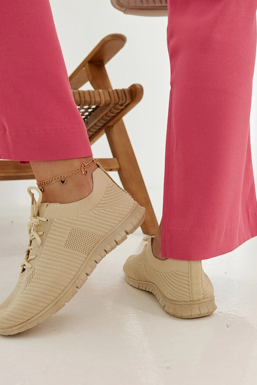 Beige Stoff-Sneakers Erminio