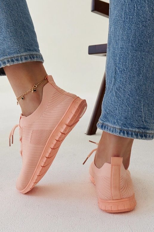 Sneaker „Erminio“ aus rosa Stoff