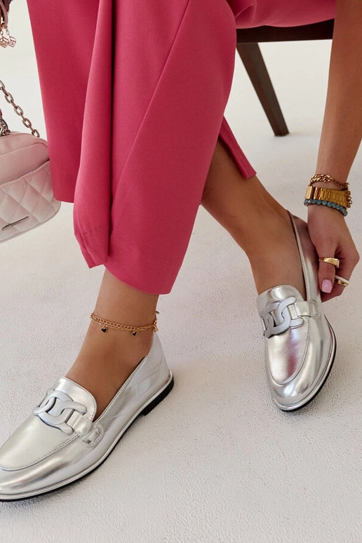 Zana – Klassische Loafer in Silber Zana – Klassische Loafer in Silber