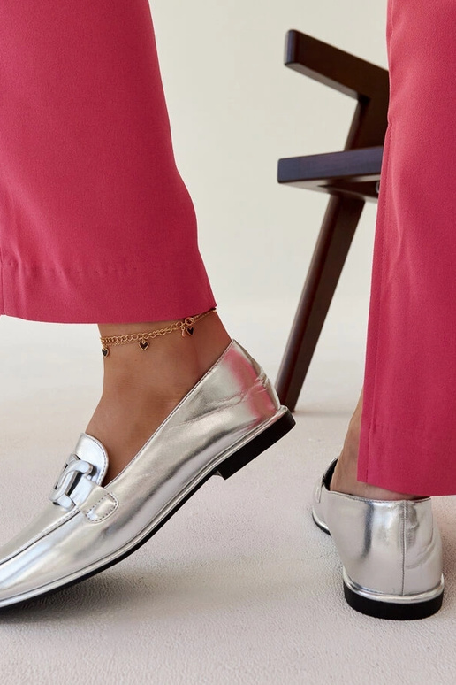 Zana – Klassische Loafer in Silber Zana – Klassische Loafer in Silber
