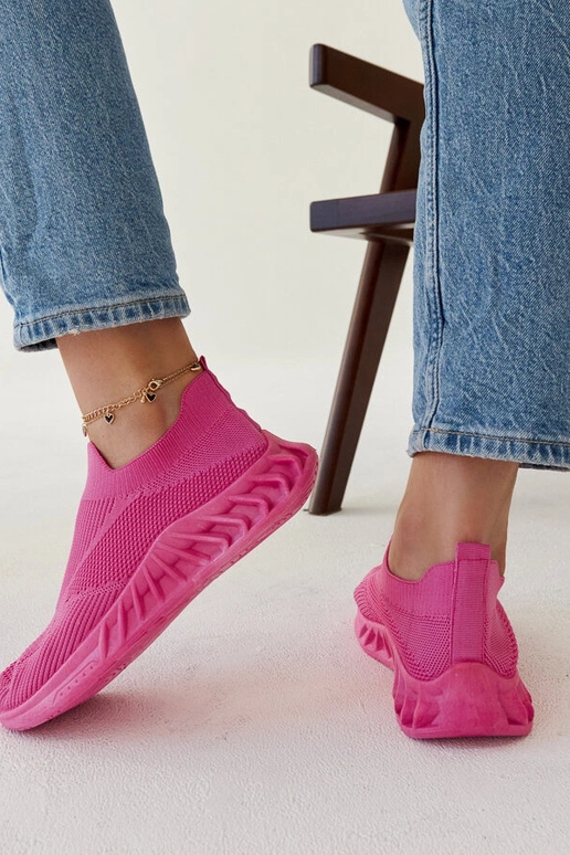 Dunkelrosa Sport-Sneakers von Neda