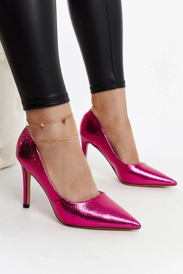 Pumps Wines aus rosa Lackleder